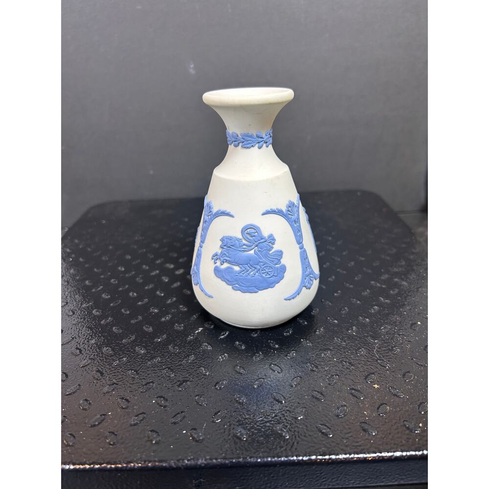 1035. Rare Reverse Wedgwood Bud Vase